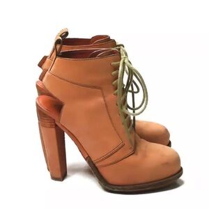 Alexander Wang Dakota Lace-Up Nubuck Ankle Boots size 37 Excellent Condition